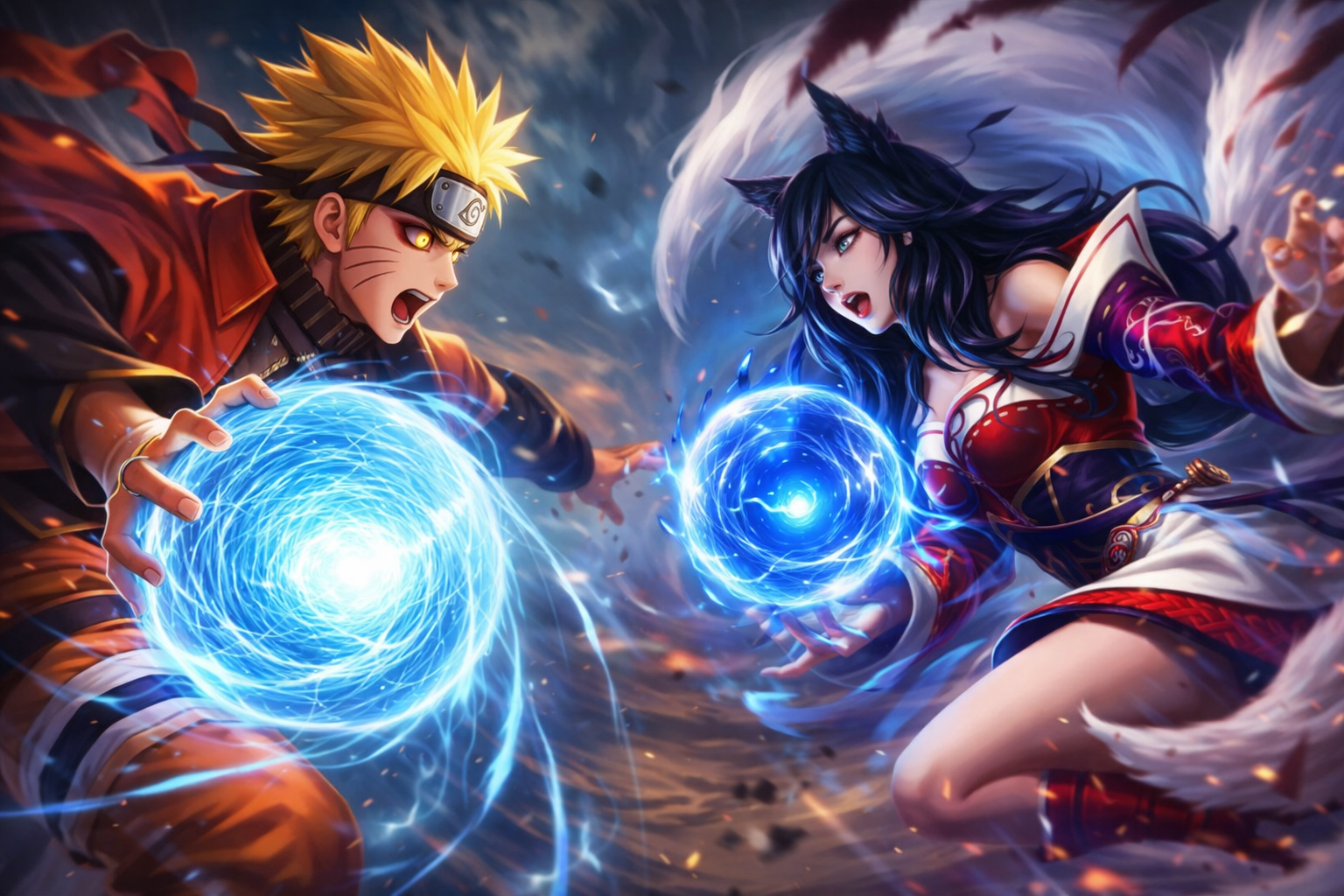 Обложка «Наруто против Ари (эксперимент)»